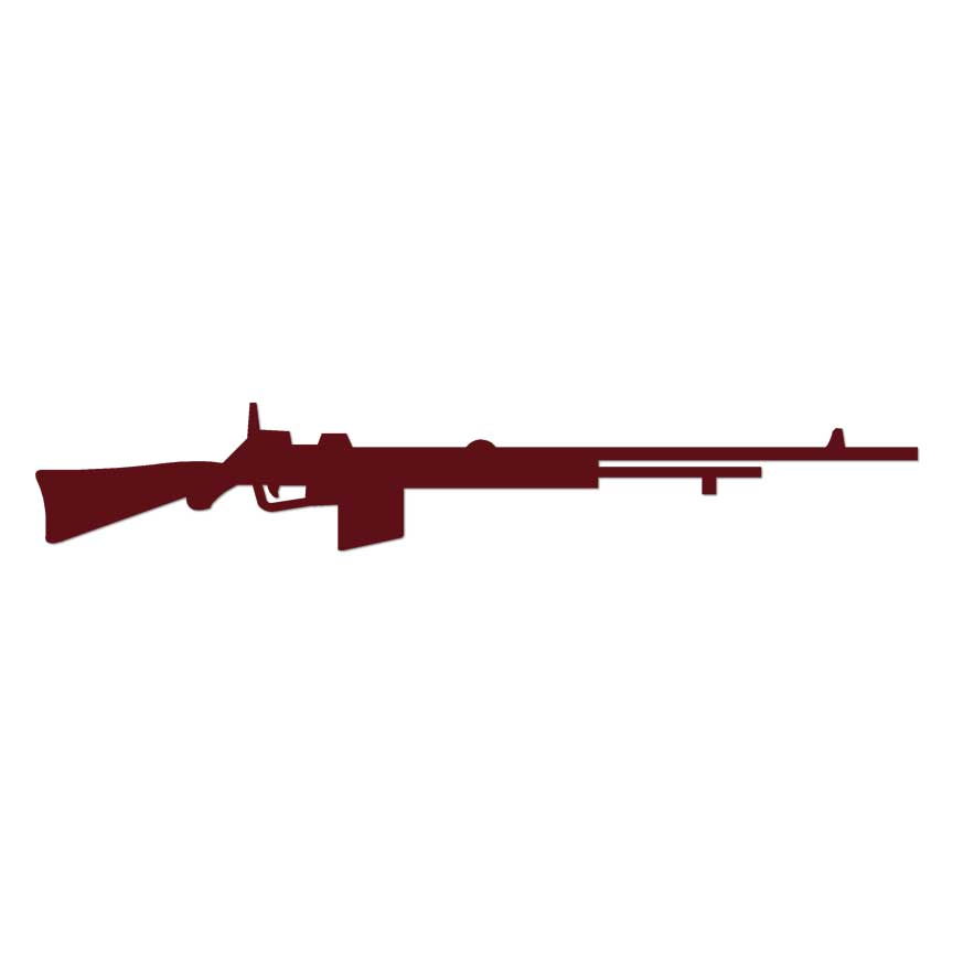 Semi Auto Rifle, Vinyl Decal Sticker, Multiple Colors & Sizes
